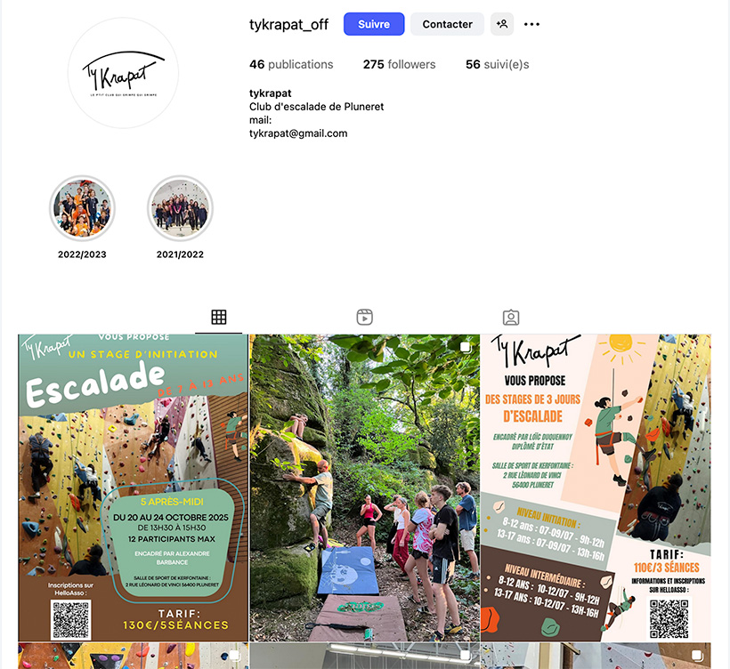 Présentation instagram